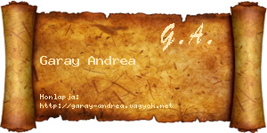 Garay Andrea névjegykártya